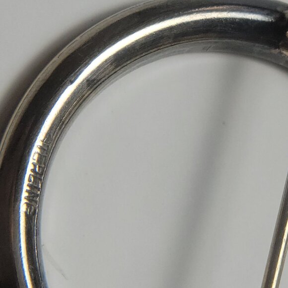 Circle of Life Brooch VINTAGE STERLING with Cubic Zirconias Around - Picture 7 of 7